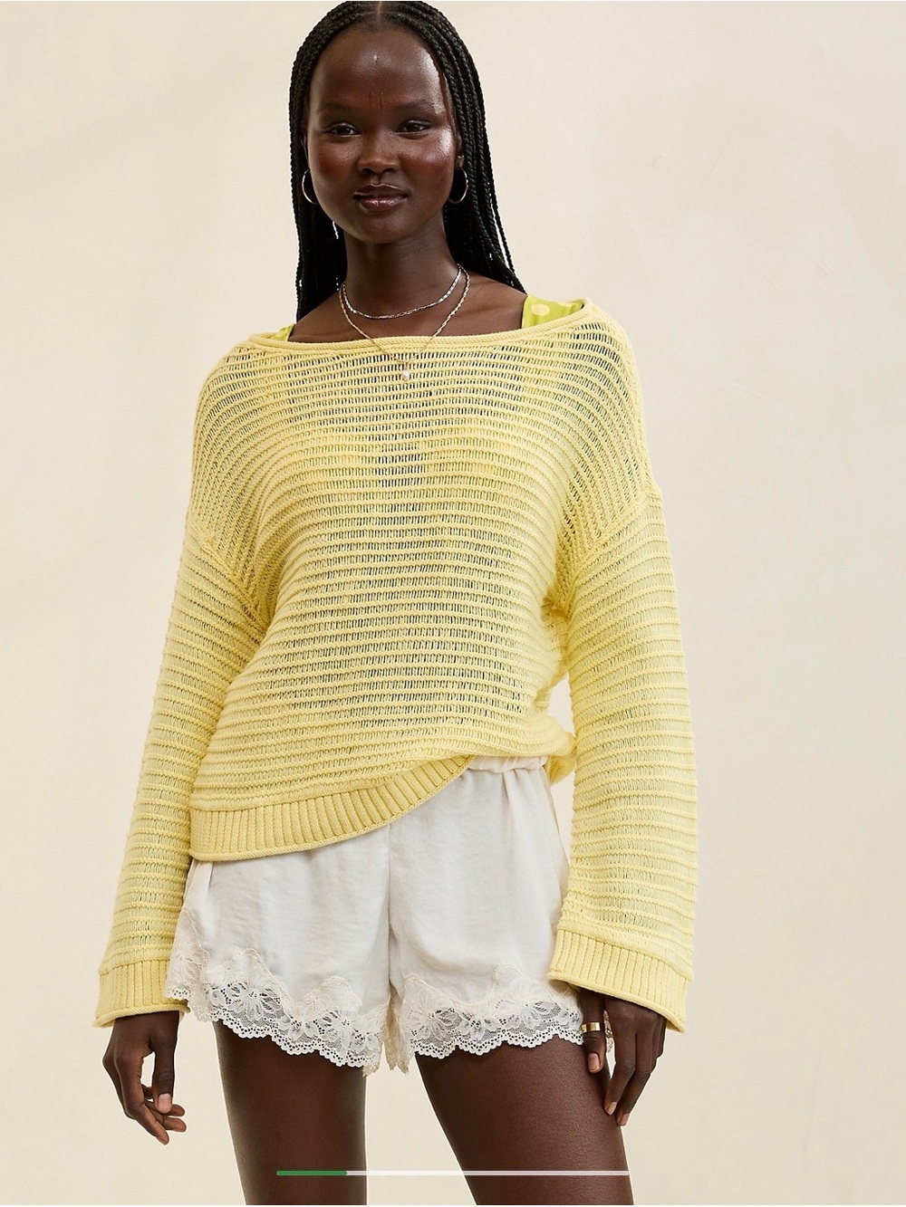 NWT Aerie Sunkissed Textured Off-The-Shoulder Sweater